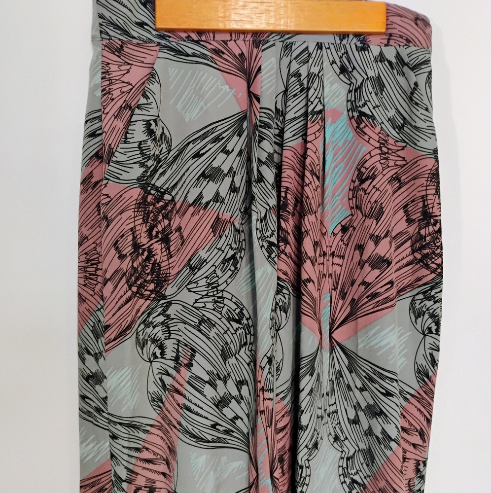 Harper & Gray pleated print skirt